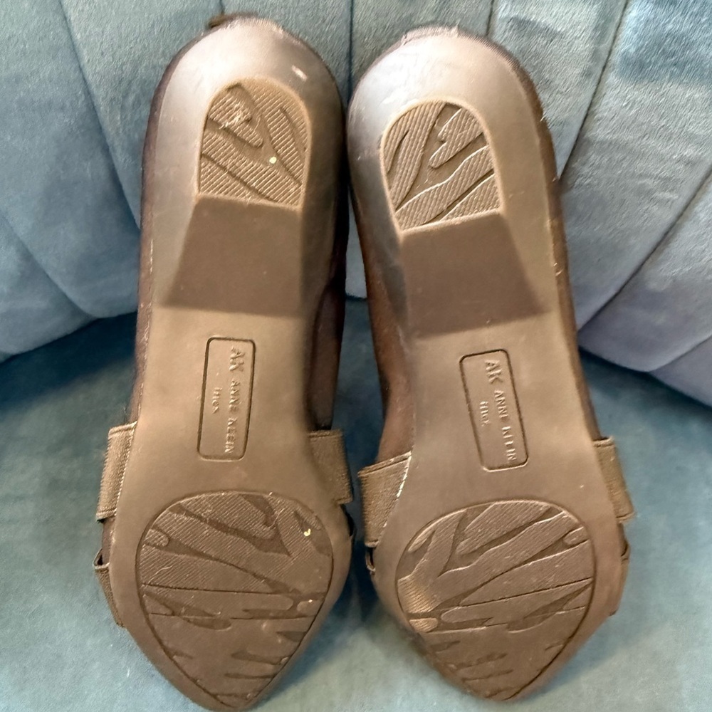Anne Klein iFlex Black Pointed Toe Flats 5.5 - Picture 4 of 4